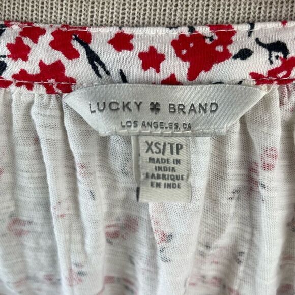 NWOT Lucky Brand V-Neck Tunic Top Size XS - Picture 6 of 7